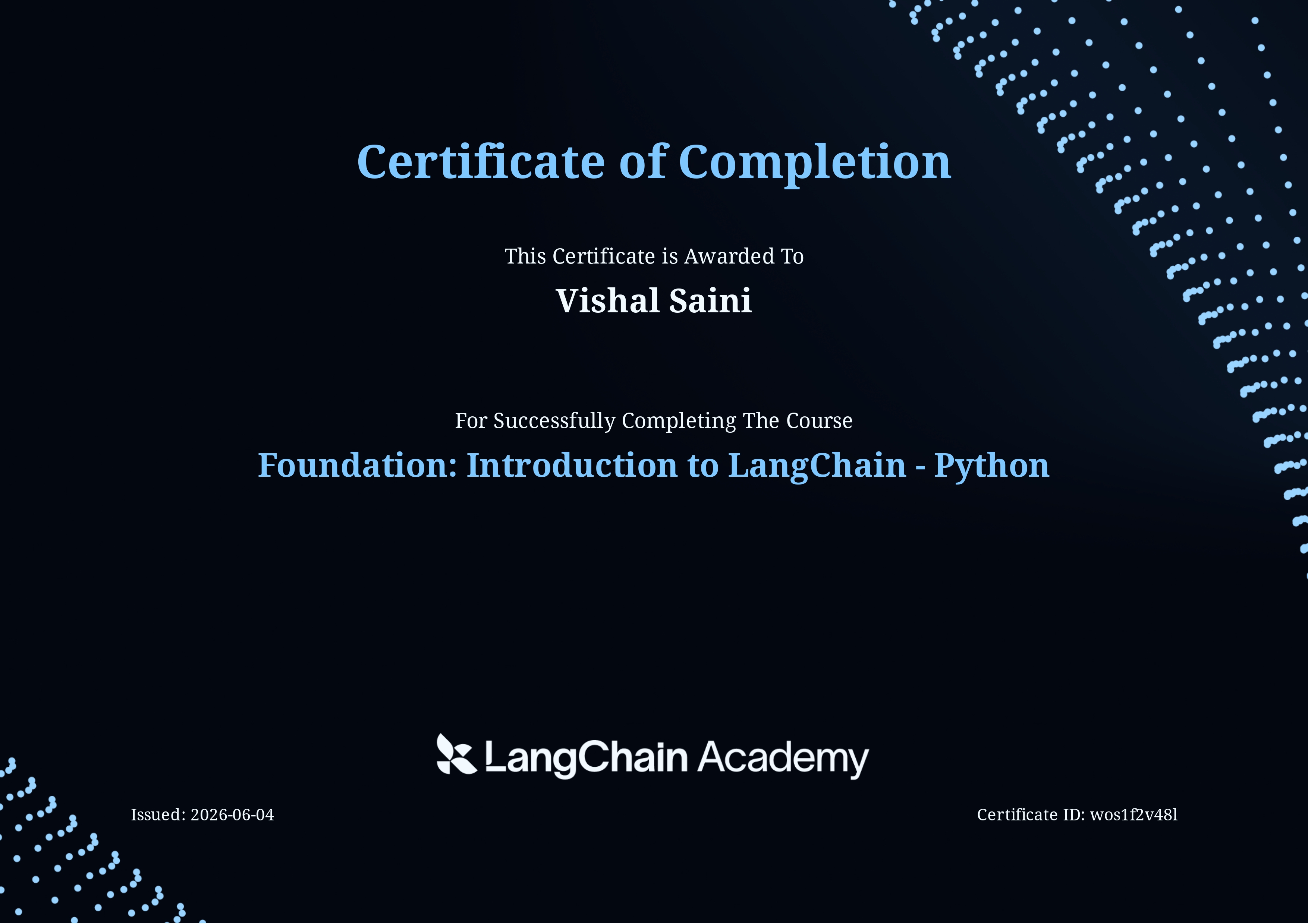 Foundation: Introduction to LangChain - Python