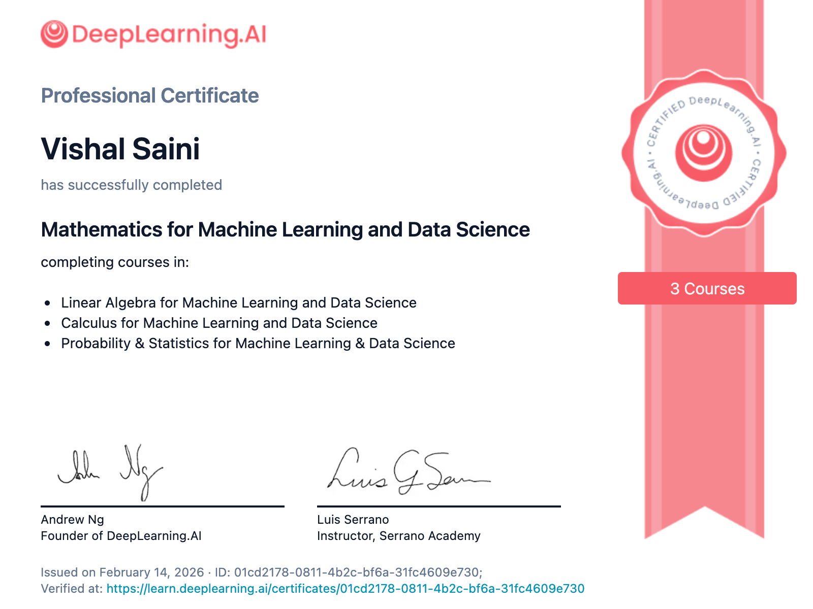 Mathematics for Machine Learning